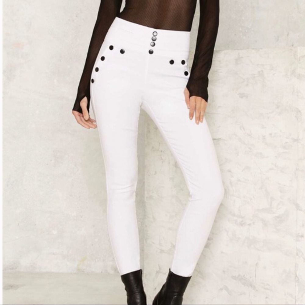 nasty gal button front pants